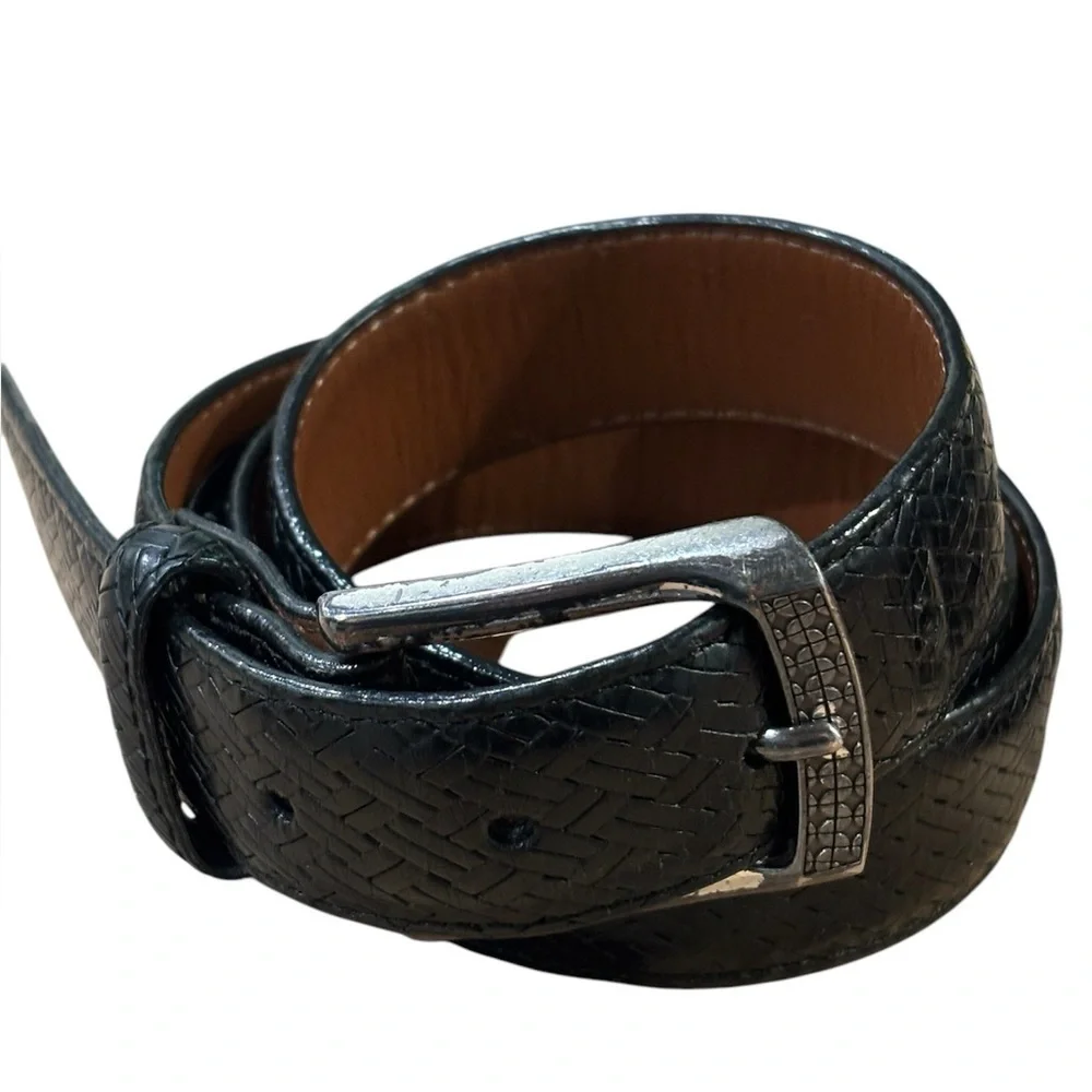 Brighton Black and Brown leather Belt set size 34